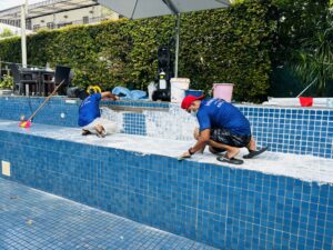 Swimming Pool Tile Replacement
